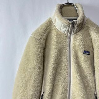 パタゴニア(patagonia)のパタゴニア　シンチラ　ジップアップ　フリースジャケット　アイボリー　古着　S(ブルゾン)