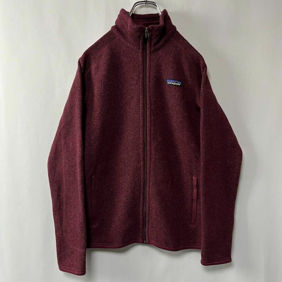 patagonia(パタゴニア)のパタゴニア　シンチラ　ジップアップ　フリースジャケット　杢ワインレッド　古着 メンズのジャケット/アウター(ブルゾン)の商品写真