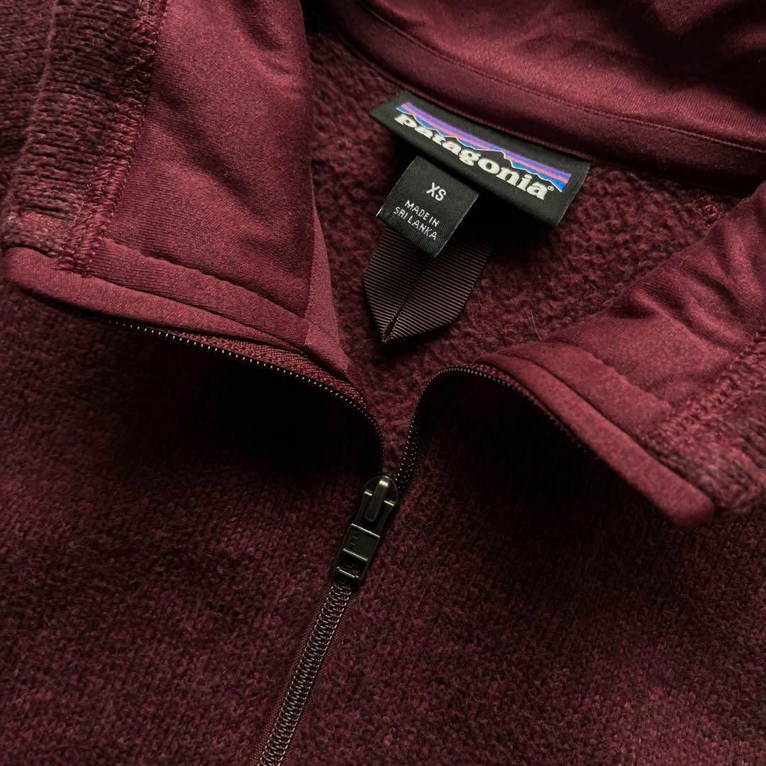 patagonia(パタゴニア)のパタゴニア　シンチラ　ジップアップ　フリースジャケット　杢ワインレッド　古着 メンズのジャケット/アウター(ブルゾン)の商品写真