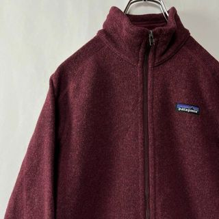 パタゴニア(patagonia)のパタゴニア　シンチラ　ジップアップ　フリースジャケット　杢ワインレッド　古着(ブルゾン)