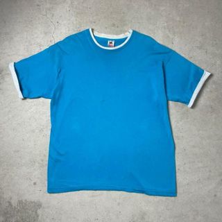 90年代 USA製 FRUIT OF THE LOOM フルーツオブザルーム  無地 ブランクTシャツ レイヤードTシャツ  メンズ2XL(Tシャツ/カットソー(半袖/袖なし))