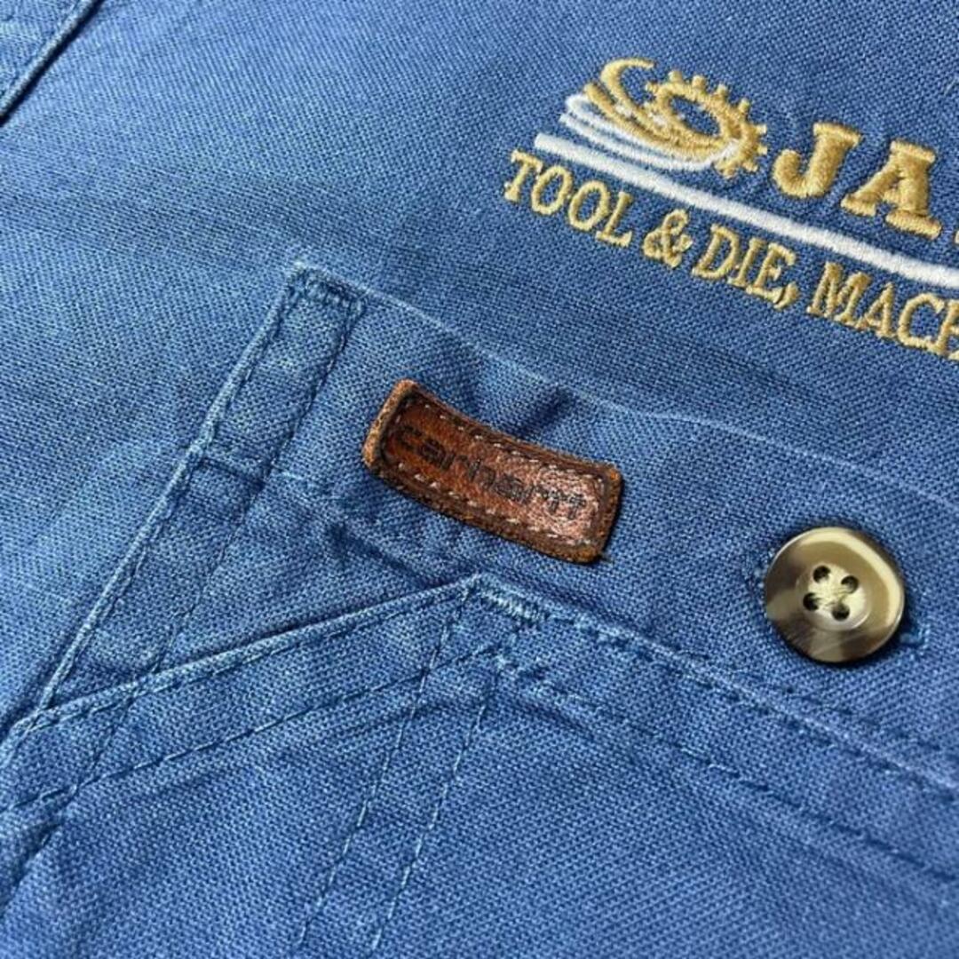 carhartt(カーハート)のCarhartt カーハート 企業ロゴ刺繍 半袖ワークシャツ メンズXL メンズのトップス(シャツ)の商品写真