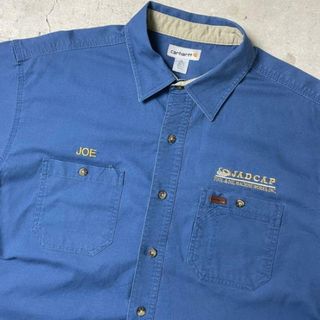 カーハート(carhartt)のCarhartt カーハート 企業ロゴ刺繍 半袖ワークシャツ メンズXL(シャツ)