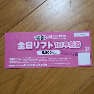 雫石町3スキー場 共通リフト券 5枚綴り 雫石スキー場 岩手高原 網張