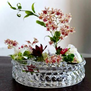 Baccarat - 美品★オールドバカラ バンブー テーブル センター ピース フラワーベース/花器