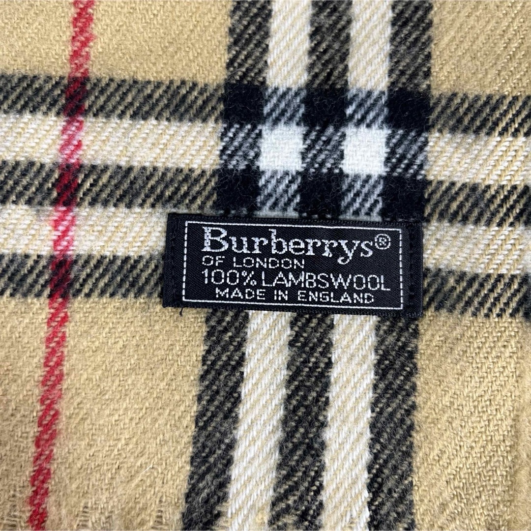 BURBERRY - バーバリー ノバチェックマフラー 英国製 ラムウールの定番