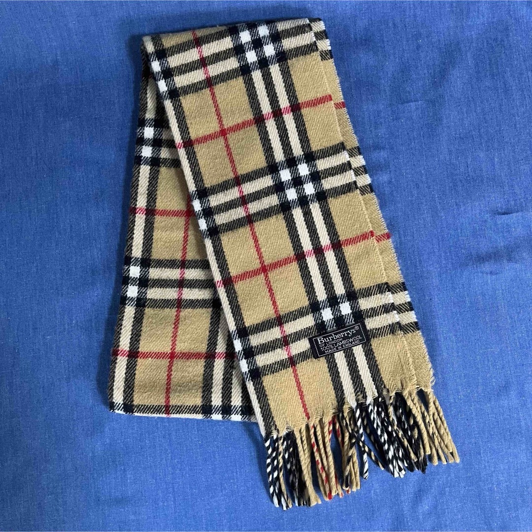 BURBERRY(バーバリー)のバーバリー ノバチェックマフラー 英国製  ラムウールの定番マフラー レディースのファッション小物(マフラー/ショール)の商品写真