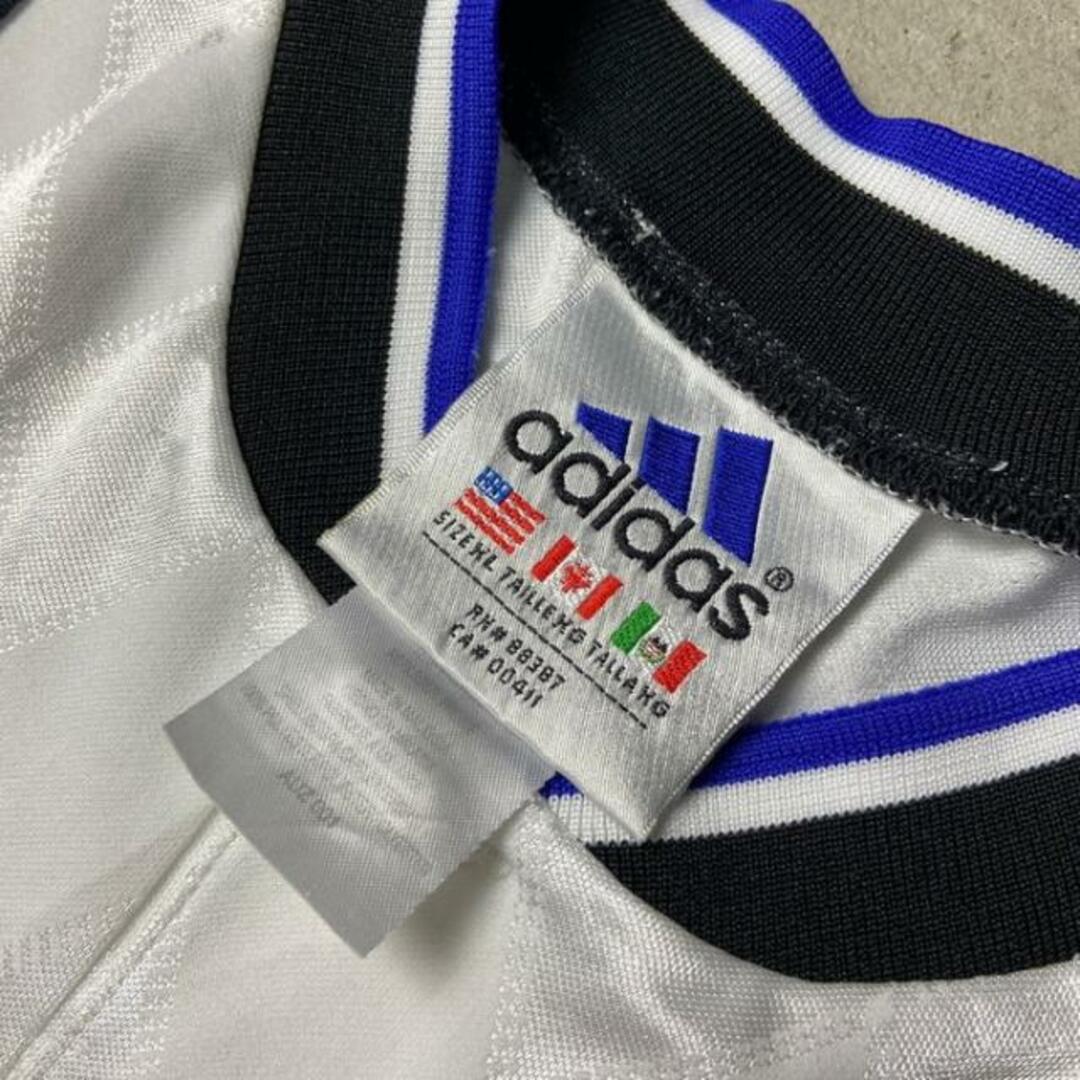 adidas(アディダス)の90年代 adidas アディダス ライン ワンポイントロゴ刺繍 サッカーシャツ ユニフォーム メンズXL メンズのトップス(その他)の商品写真