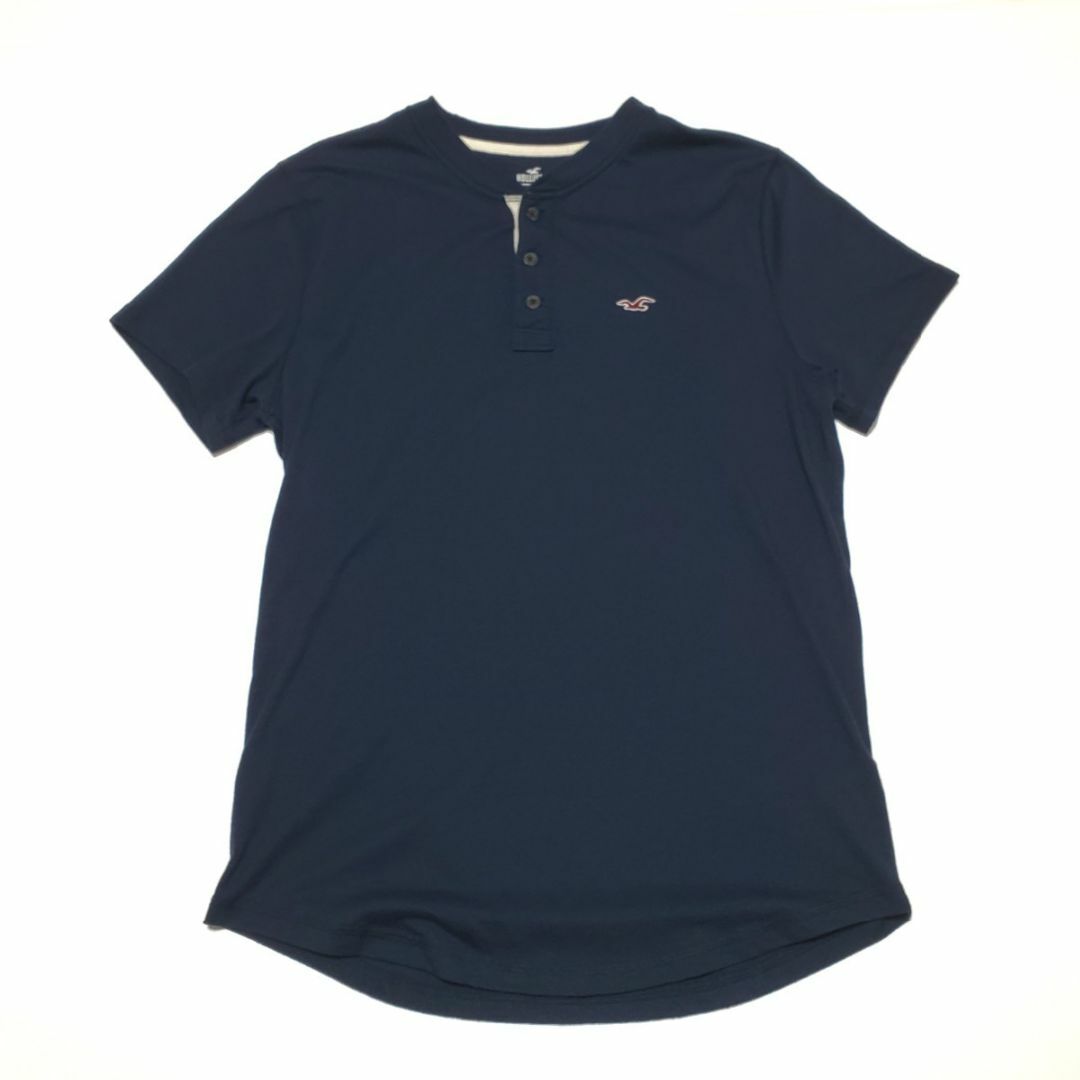 Hollister(ホリスター)のHOLLISTER ホリスター 半袖カットソー ネイビー サイズM メンズのトップス(Tシャツ/カットソー(半袖/袖なし))の商品写真