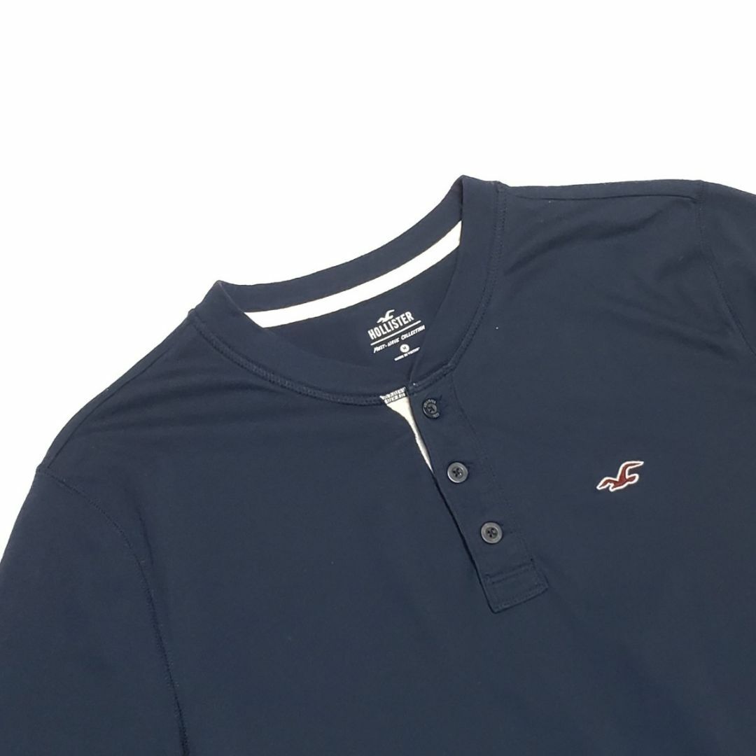 Hollister(ホリスター)のHOLLISTER ホリスター 半袖カットソー ネイビー サイズM メンズのトップス(Tシャツ/カットソー(半袖/袖なし))の商品写真