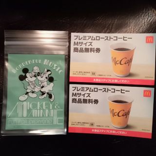 マクドナルド(マクドナルド)のミッキー＆ミニーのチャック付き収納袋＋マクドナルド 福袋(その他)