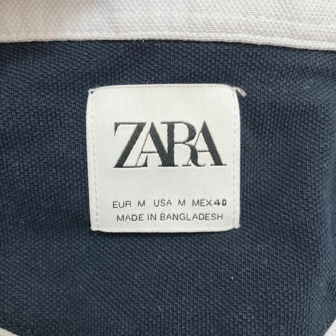 ZARA(ザラ)の【M】ZARA   ザラ　ポロシャツ　半袖　イカリマーク メンズのトップス(ポロシャツ)の商品写真