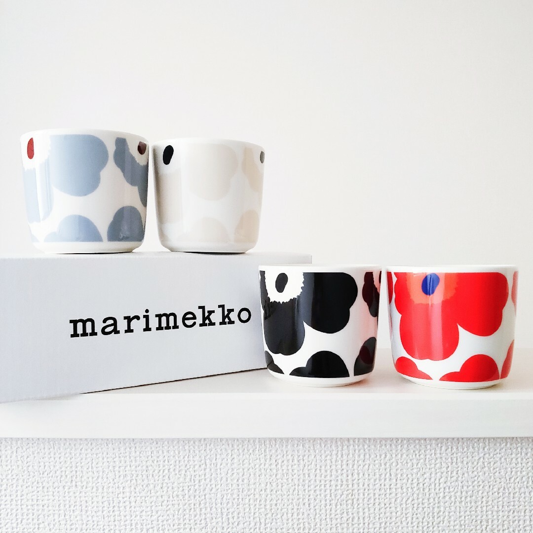 marimekko(マリメッコ)の新品◆マリメッコ ウニッコ ラテマグ セット◆限定 廃盤 レア◆コーヒーカップ インテリア/住まい/日用品のキッチン/食器(グラス/カップ)の商品写真