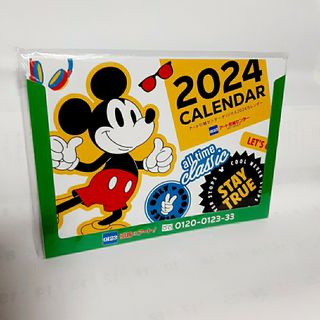 ディズニー(Disney)の2024 ディズニー 卓上カレンダー ミッキー ミニー ドナルド デイジー非売品(キャラクターグッズ)