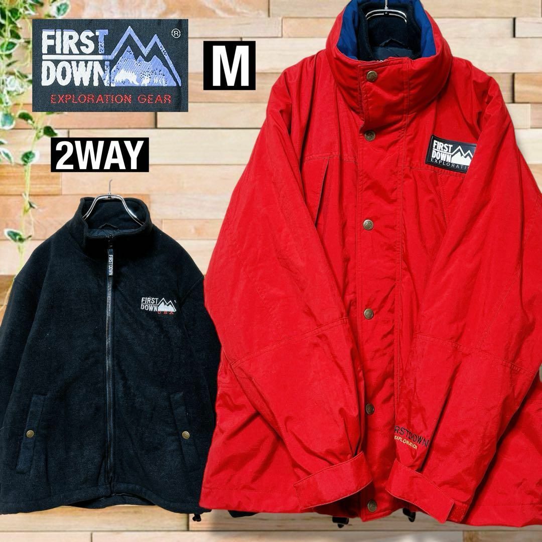 定番FIRST DOWN（M）マウンテンパーカー/2WAY/フリース/メッシュ メンズのジャケット/アウター(ダウンジャケット)の商品写真