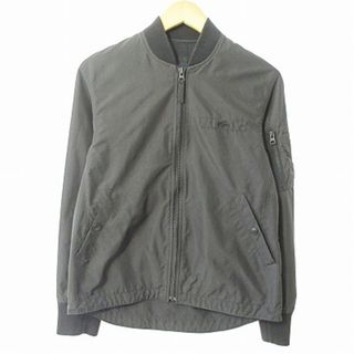 ラコステ(LACOSTE)のラコステ MA-1 ブルゾン ミリタリー ジャケット ジップアップ 黒 46(ブルゾン)