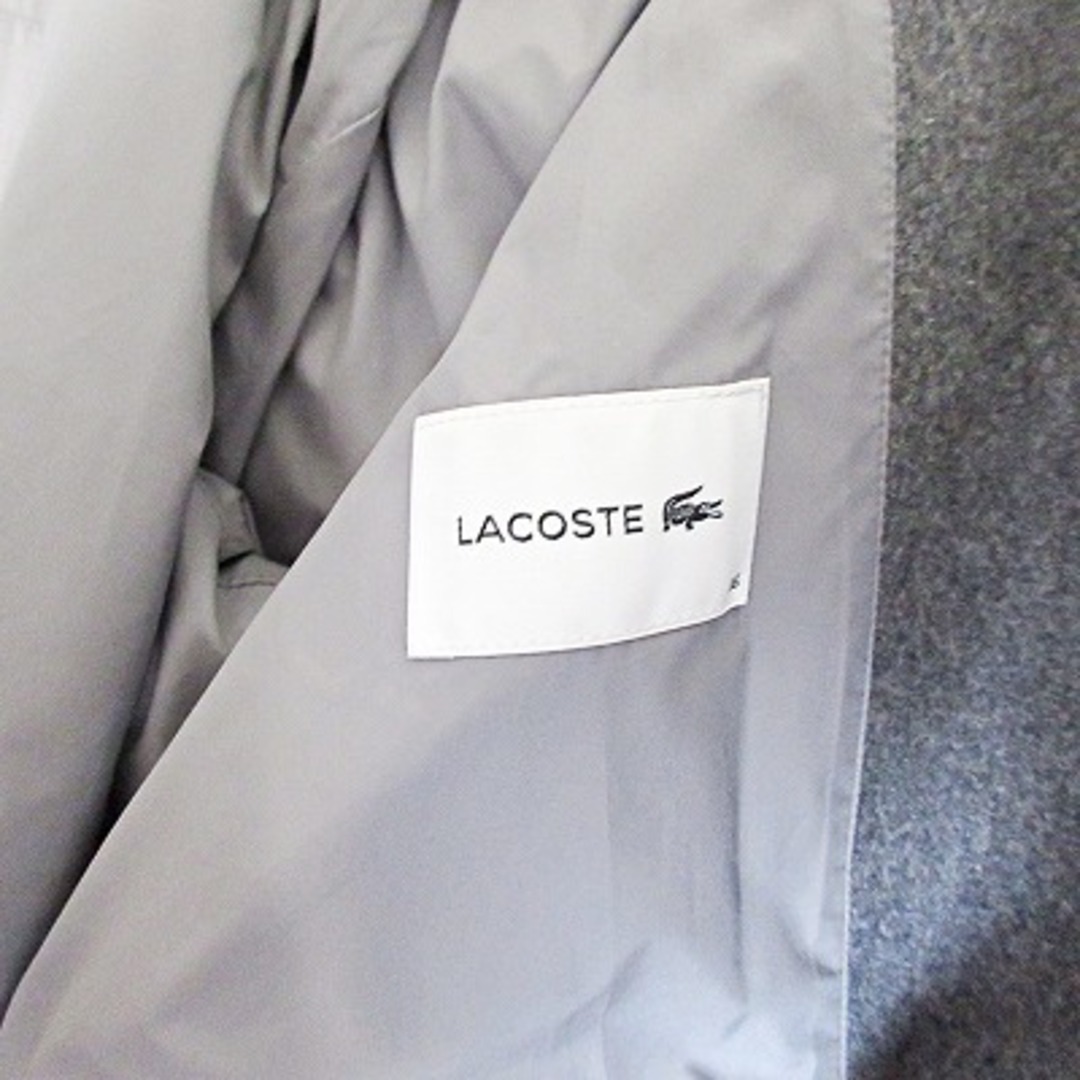 LACOSTE(ラコステ)のラコステ 美品 チェスターコート ジャケット 前開き ウール リボンベルト 36 レディースのジャケット/アウター(チェスターコート)の商品写真