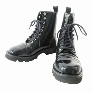 ディーゼル DIESEL レースアップ ブーツ レザー ブラック 黒 26.5