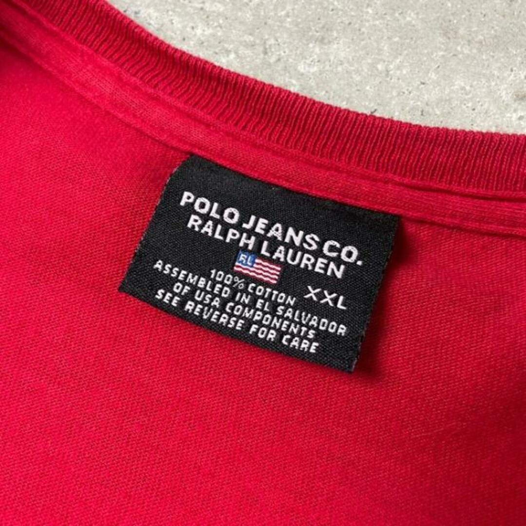 Ralph Lauren(ラルフローレン)の00年代 Polo Jeans co. Ralph Lauren ラルフローレン ポロジーンズ ワンポイントロゴ刺繍 Tシャツ メンズ2XL メンズのトップス(Tシャツ/カットソー(半袖/袖なし))の商品写真