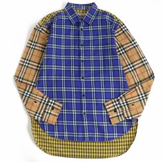 バーバリー(BURBERRY)の極美品□BURBERRY/バーバリー 8002553 クレイジーパターン タータンチェック/ノバチェック コットン 長袖シャツ マルチカラー L 正規品　t14-st30306-112(シャツ)