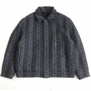 ルイヴィトン(LOUIS VUITTON)の極美品□22AW ルイヴィトン×NIGO 1A9JYC モノグラム ロゴ刺繍 リバーシブル パデッドブルゾンジャケット グレー系 56 イタリア製 正規品　t14-st30303-4972(ブルゾン)