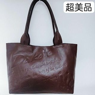 ダコタ(Dakota)の未使用に近い　超美品　超希少　ダコタ　トートバッグ　ブラウン　レザー　ロゴ(ショルダーバッグ)