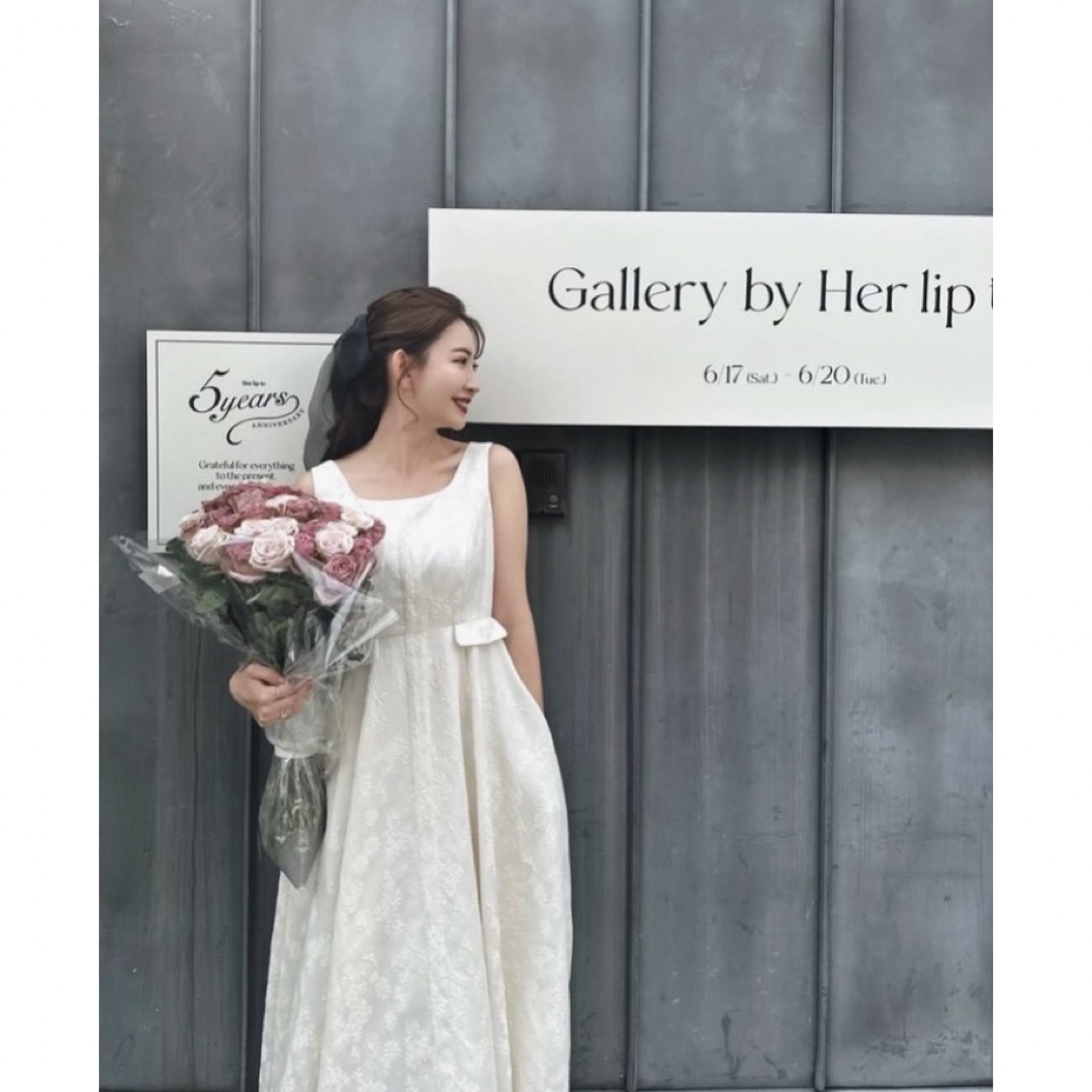 Herlipto Classic Floral Jacquard Dress Herlipto Classic Floral Jacquard Dress