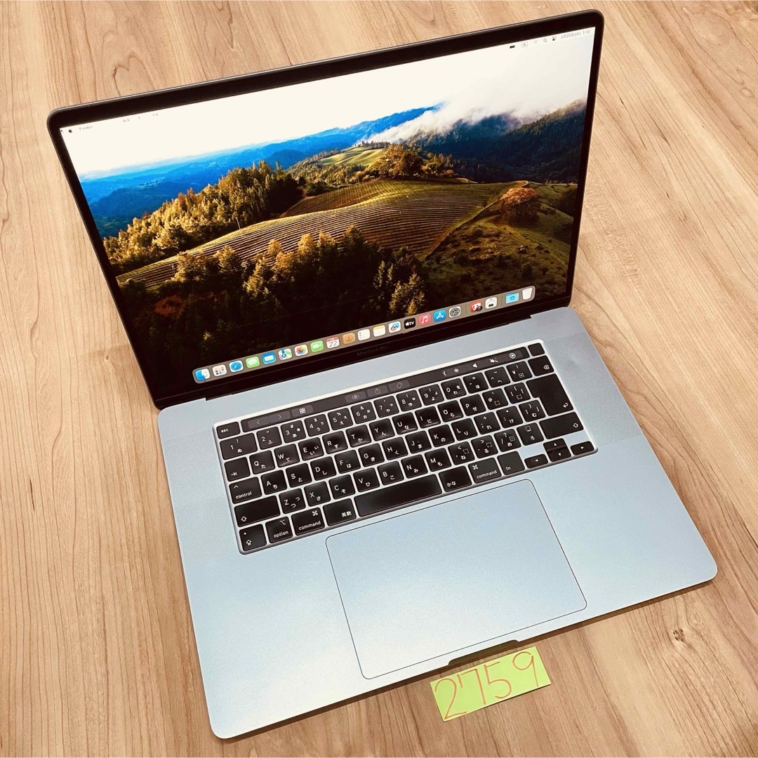 MacBook pro 16インチ 2019 i9 32GB 管理番号2821 - MacBook本体 MacBook pro 16インチ 2019 i9 32GB 管理番号2821 - MacBook本体