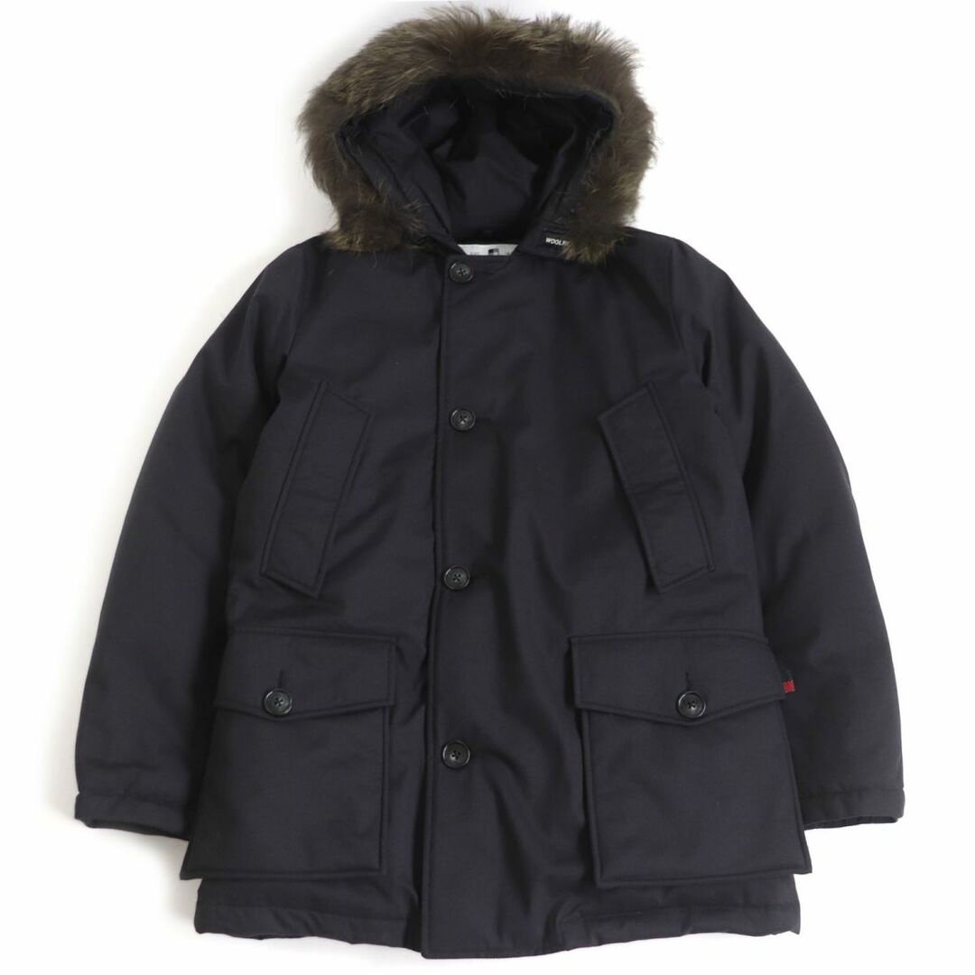 WOOLRICH(ウールリッチ)の未使用品□ウールリッチ トゥモローランド WOOU0384 WZIP ロゴボタン ファーフーデッド ダウンジャケット 黒 S～Mサイズ相当 細身 正規品　t15-st30227-264 メンズのジャケット/アウター(ダウンジャケット)の商品写真