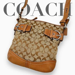 コーチ(COACH)のN066.COACH コーチ 2way ショルダーバッグ シグネチャー(メッセンジャーバッグ)