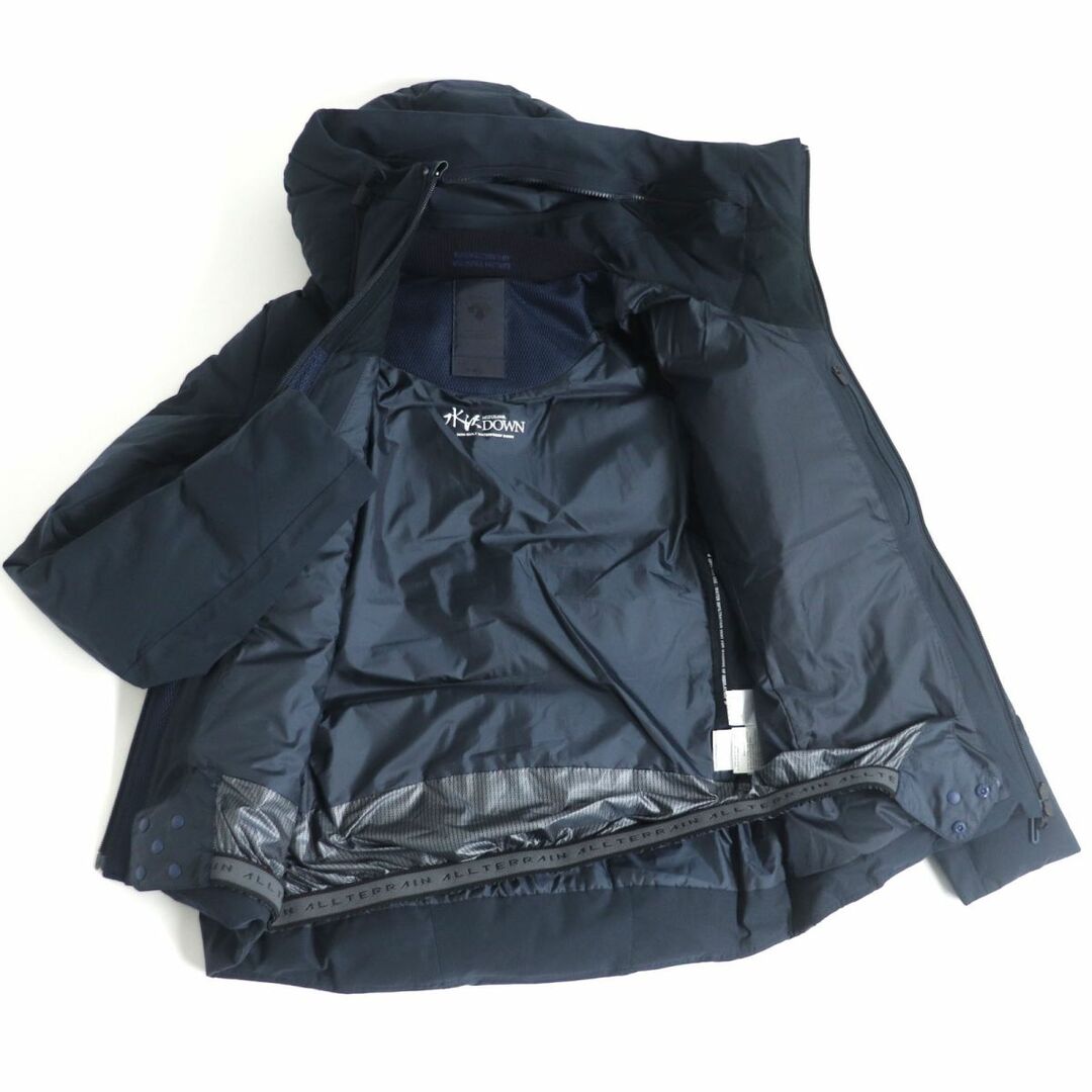 DESCENTE(デサント)の美品□デサントオルテライン 水沢ダウン DAMQGK30U MOUNTAINEER/マウンテニア WZIP パラフード ダウンジャケット ネイビー S 日本製 正規品 メンズのジャケット/アウター(ダウンジャケット)の商品写真