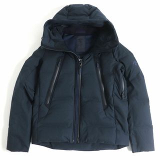 デサント(DESCENTE)の美品□デサントオルテライン 水沢ダウン DAMQGK30U MOUNTAINEER/マウンテニア WZIP パラフード ダウンジャケット ネイビー S 日本製 正規品(ダウンジャケット)