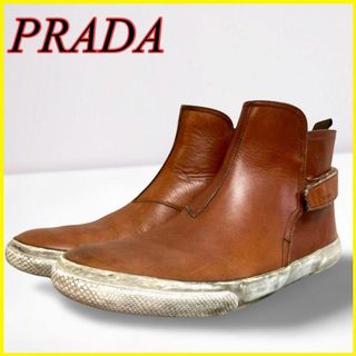 PRADA - PRADA ブラッシュドレザーアンクルブーツの通販 by zoo's shop