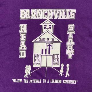 USA製 90年代 BRANCHVILLE Elementary School カレッジTシャツ メンズL(Tシャツ/カットソー(半袖/袖なし))