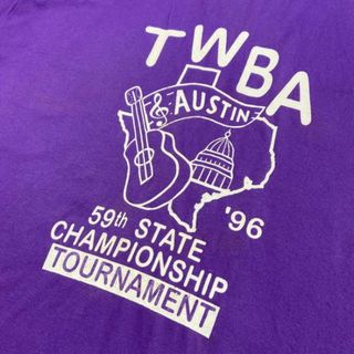 90年代 USA製 TWBA 59th STATE CHAMPIONSHIP TOURNAMENT プリントTシャツ メンズXXXL(Tシャツ/カットソー(半袖/袖なし))