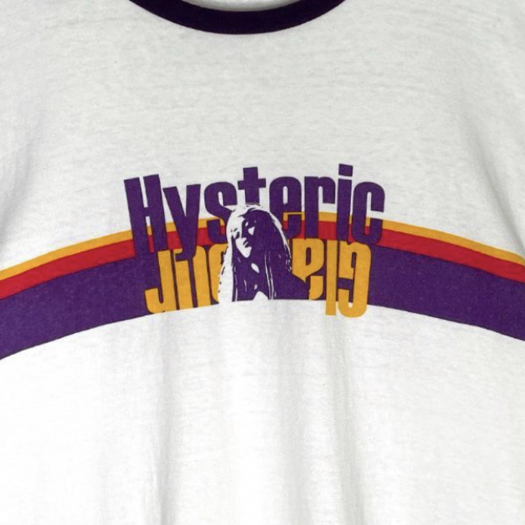 HYSTERIC GLAMOUR(ヒステリックグラマー)の【大人気デザイン】ヒステリックグラマー ヒスガール リンガーTシャツ 即完売品 メンズのトップス(Tシャツ/カットソー(半袖/袖なし))の商品写真