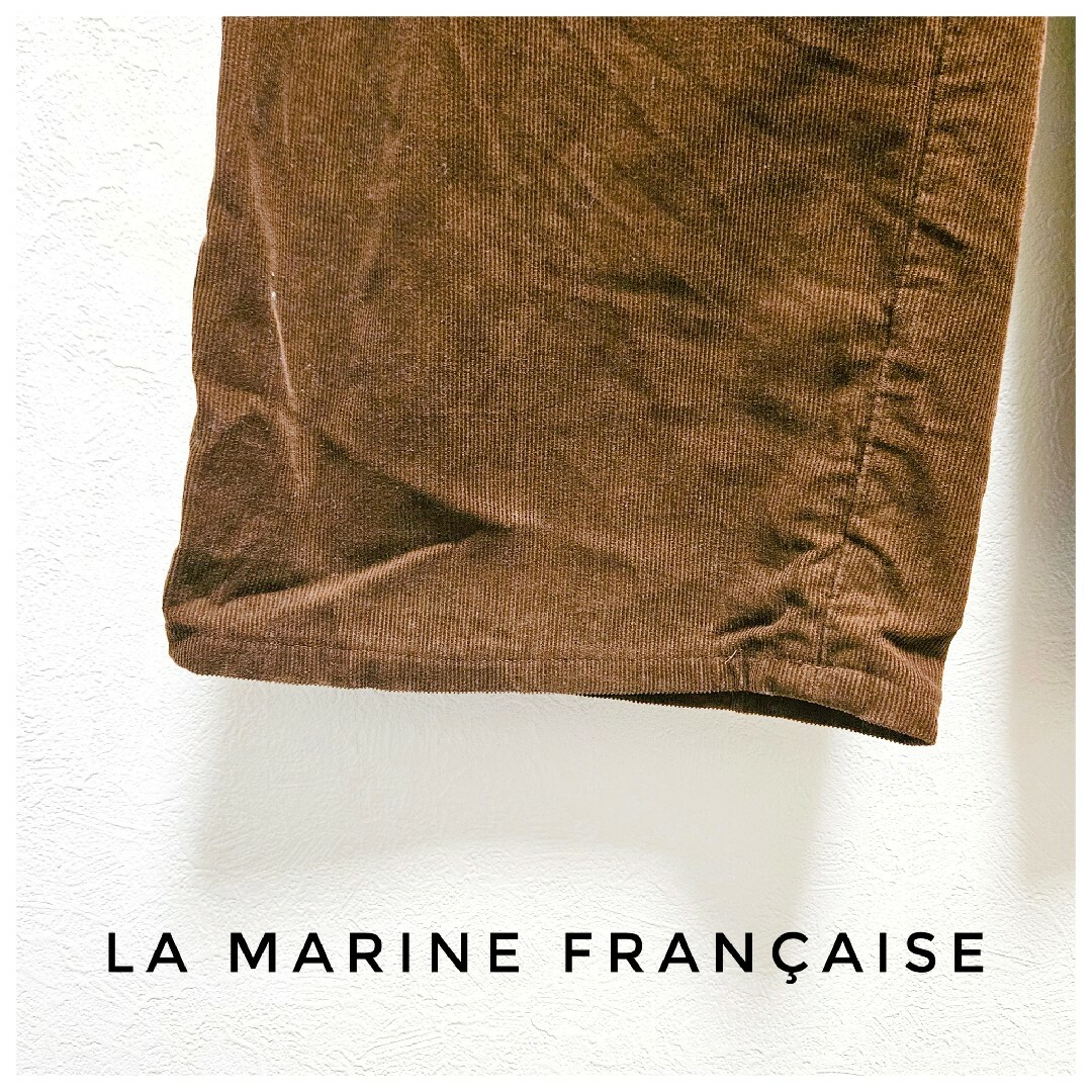 LA MARINE FRANCAISE(マリンフランセーズ)の美品　LA MARINE FRANÇAISE　コーデュロイパンツ　ワイド　L　綿 レディースのパンツ(カジュアルパンツ)の商品写真