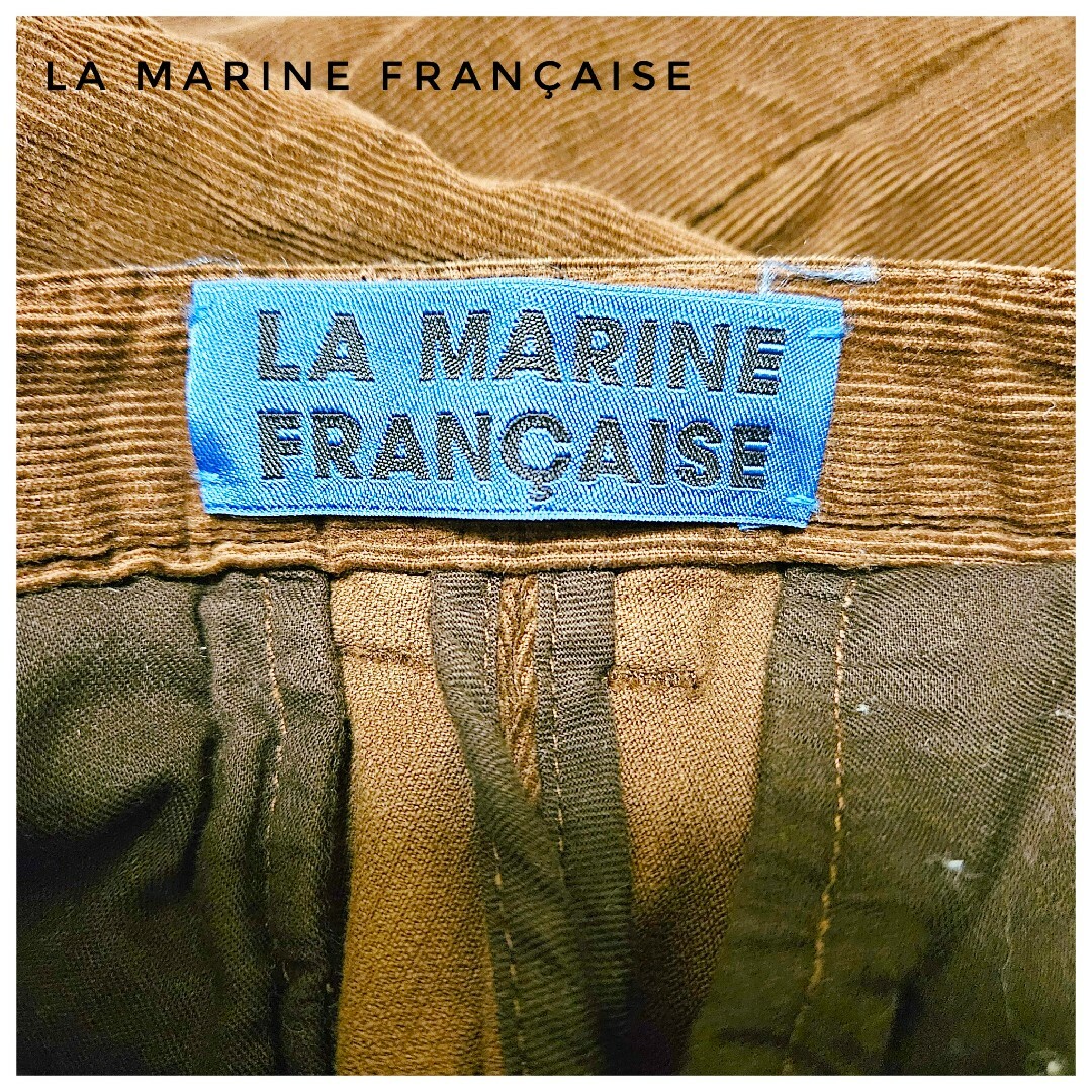 LA MARINE FRANCAISE(マリンフランセーズ)の美品　LA MARINE FRANÇAISE　コーデュロイパンツ　ワイド　L　綿 レディースのパンツ(カジュアルパンツ)の商品写真