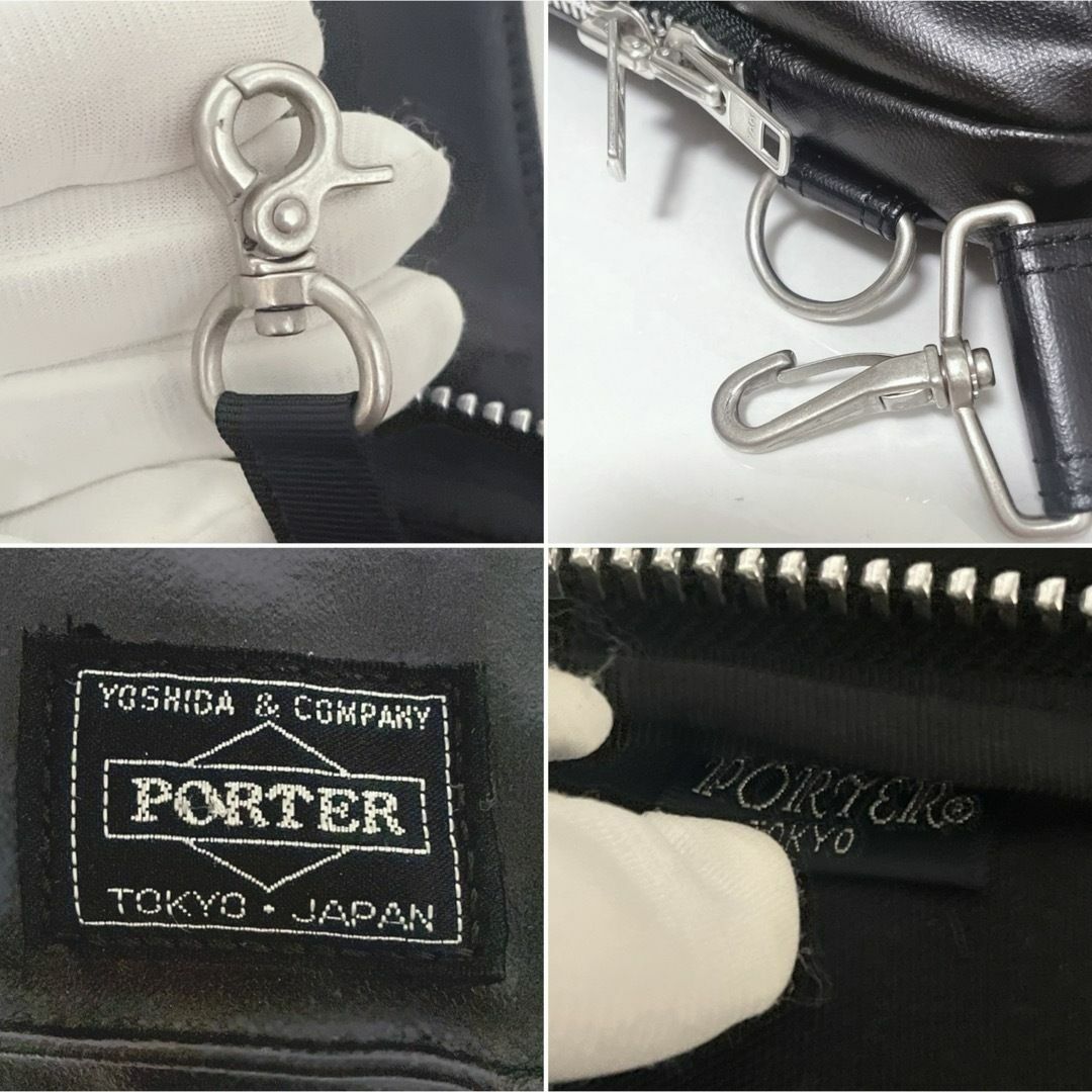 PORTER - 極美品 ポーター フリースタイル ボディバッグ ブラック ワン