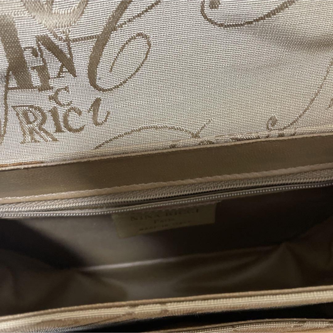 NINA RICCI(ニナリッチ)のニナリッチ ショルダーバッグ 難あり ブラウン ベージュ系 レディースのバッグ(ショルダーバッグ)の商品写真