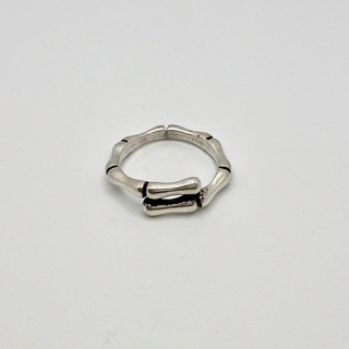 【匿名配送】 ボーン デザイン シルバー リング 指輪 S925(リング(指輪))