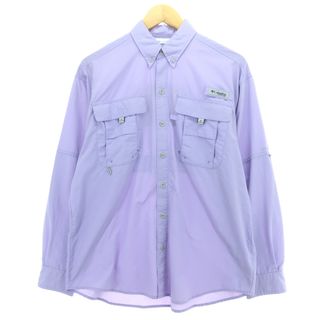 コロンビア(Columbia)の古着 コロンビア Columbia PFG バック刺? ボタンダウン 長袖 フィッシングシャツ メンズS /eaa422414(シャツ)