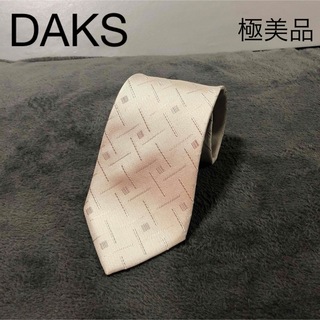 ダックス(DAKS)の極美品DAKS 高級シルク　グレー　ネクタイ(ネクタイ)