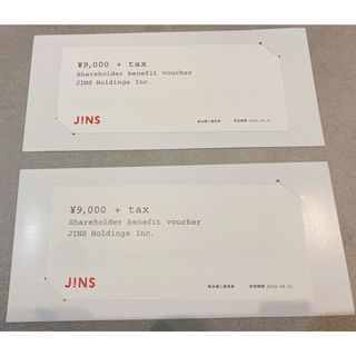 ジンズ(JINS)のJINS 株主優待　9,000円✖️2枚(その他)