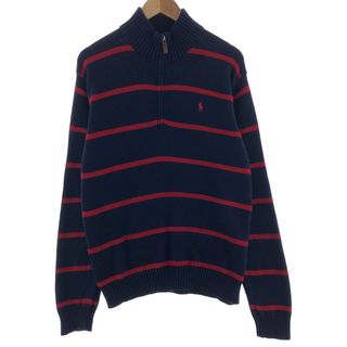 ラルフローレン(Ralph Lauren)の古着 ラルフローレン Ralph Lauren POLO by Ralph Lauren コットンニットハーフジップセーター メンズL /eaa390421(ニット/セーター)