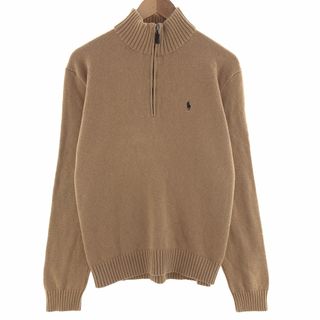 ラルフローレン(Ralph Lauren)の古着 ラルフローレン Ralph Lauren POLO by Ralph Lauren コットンニットハーフジップセーター メンズL /eaa390440(ニット/セーター)