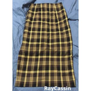 レイカズン(RayCassin)のRayCassin タイトスカート　チェック柄(ロングスカート)