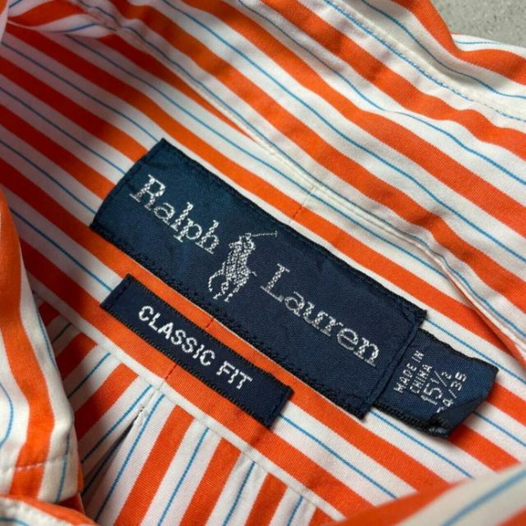 Ralph Lauren(ラルフローレン)のRalph Lauren ラルフローレン CLASSIC FIT 長袖 ストライプシャツ メンズL相当 メンズのトップス(シャツ)の商品写真