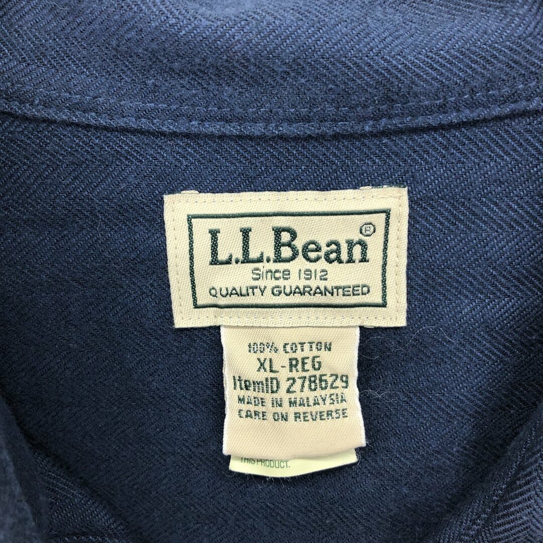 L.L.Bean(エルエルビーン)の古着 00年代 エルエルビーン L.L.Bean 長袖 ボタンダウン シャモアクロスシャツ メンズXL /eaa422109 メンズのトップス(シャツ)の商品写真