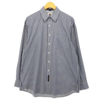 トミーヒルフィガー(TOMMY HILFIGER)の古着 トミーヒルフィガー TOMMY HILFIGER 長袖 ストライプシャツ メンズXL /eaa422139(シャツ)